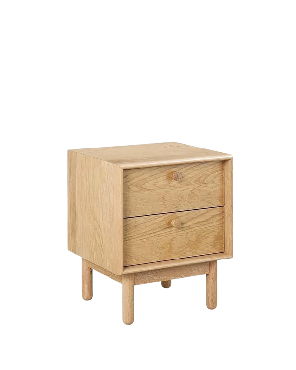 Akira 2 Drawer Nightstand - Oak