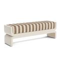 Shift Bench - Marnie Coconut Stripe