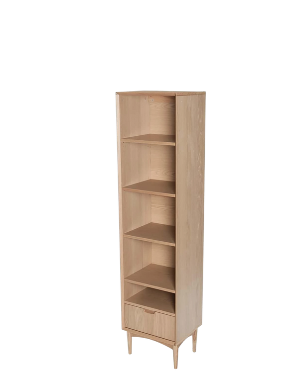 Mia Narrow Bookcase - Oak