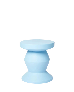 Pedestal Side Table - Soft Blue