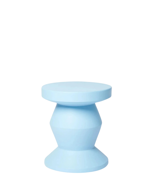 Pedestal Side Table - Soft Blue
