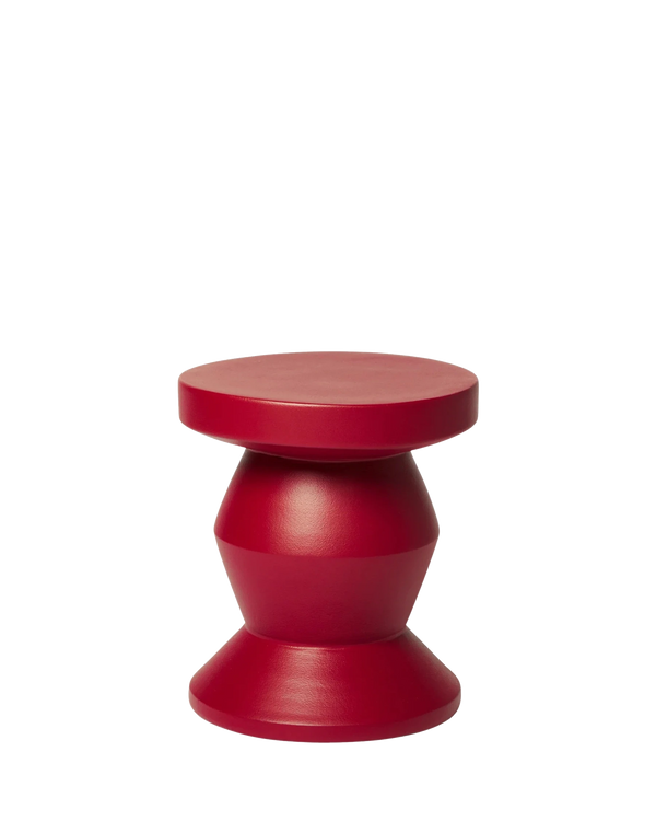 Pedestal Side Table - Burgundy