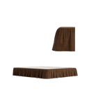 Ritual King Bed Skirt - Fossil Chocolate
