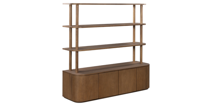 Breeze Shelving Unit Large - Deep Oak