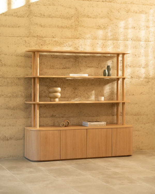 Breeze Shelving Unit Large - Oak