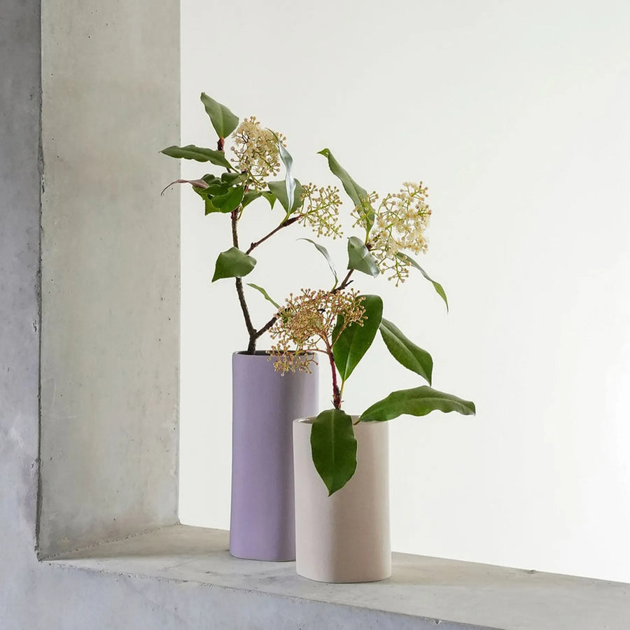 Fossil Vase Mini Large - Lilac