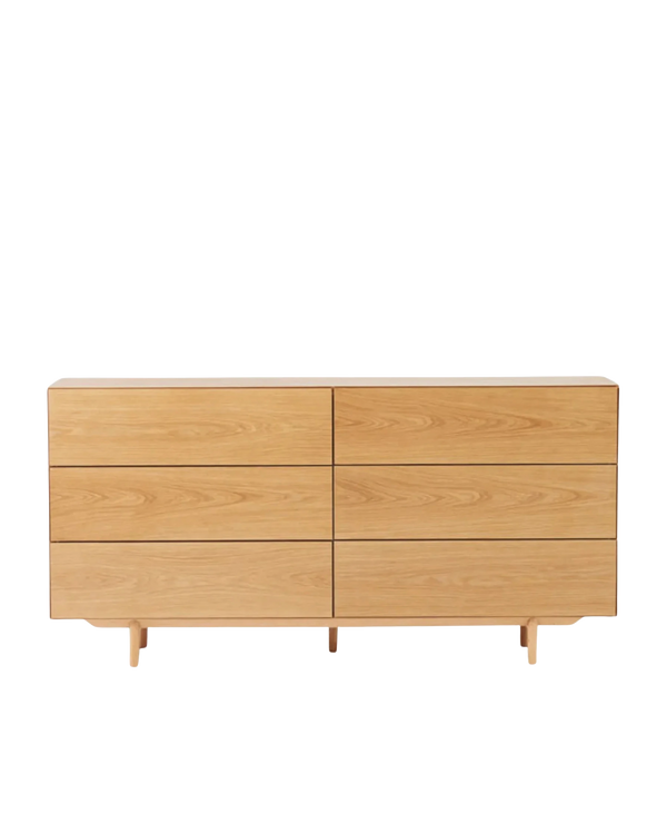 Compound 6 Drawer Chest - Oak
