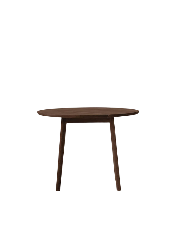 Radial Round Dining Table 100cm - Dark Oak