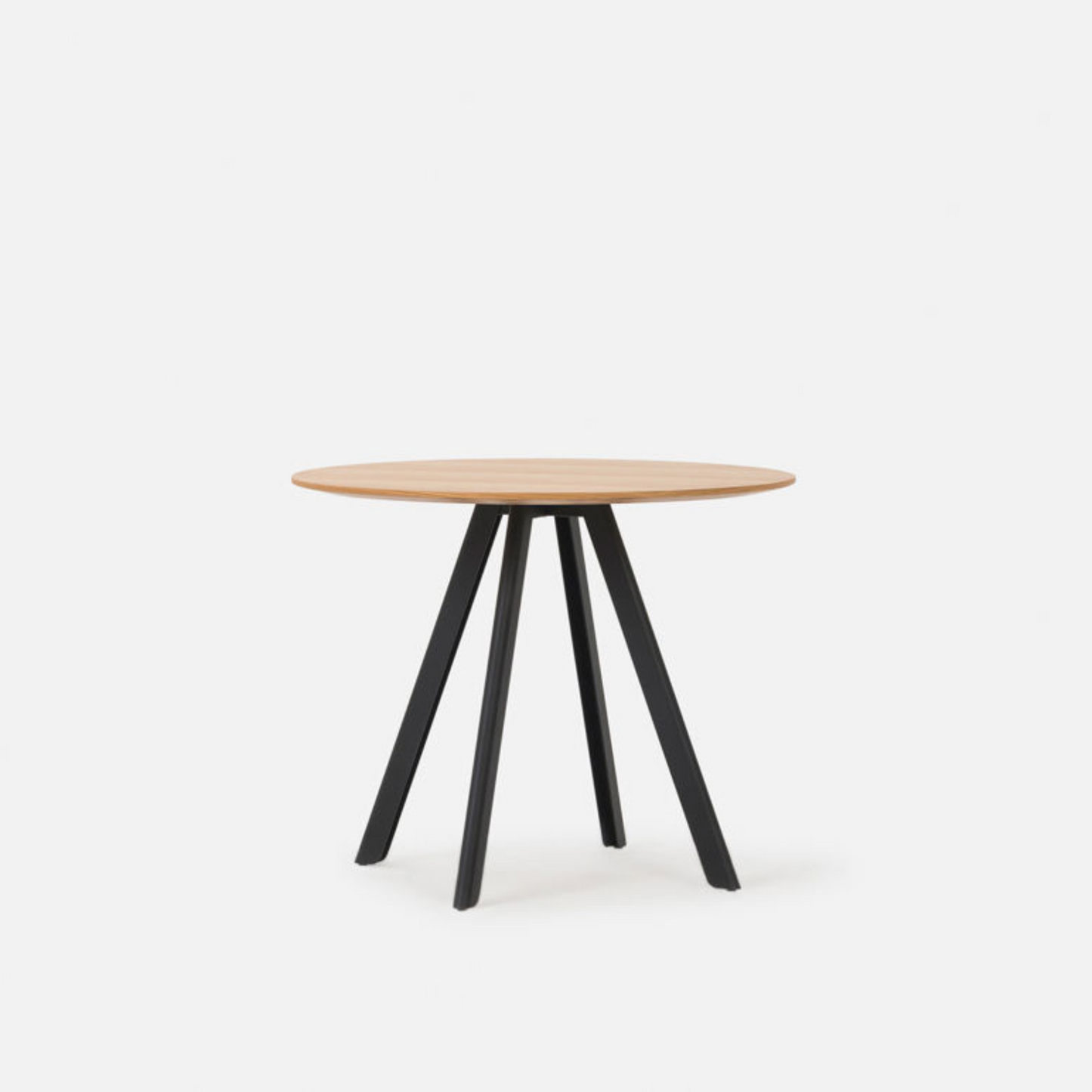 Assembly Round Dining Table 110cm - Oak/Black