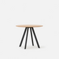 Assembly Round Dining Table 110cm - Oak/Black
