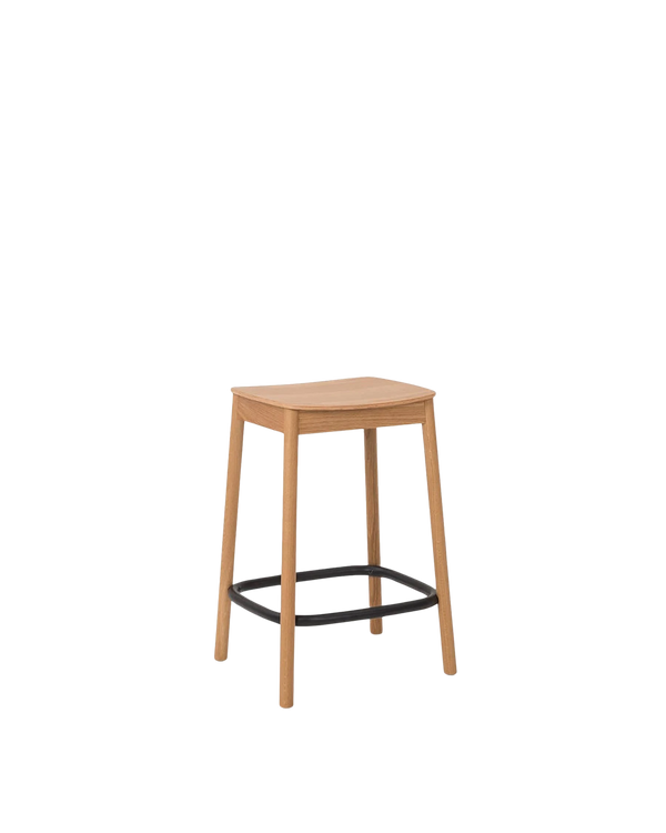 Radial Stool 65cm - Oak/Black