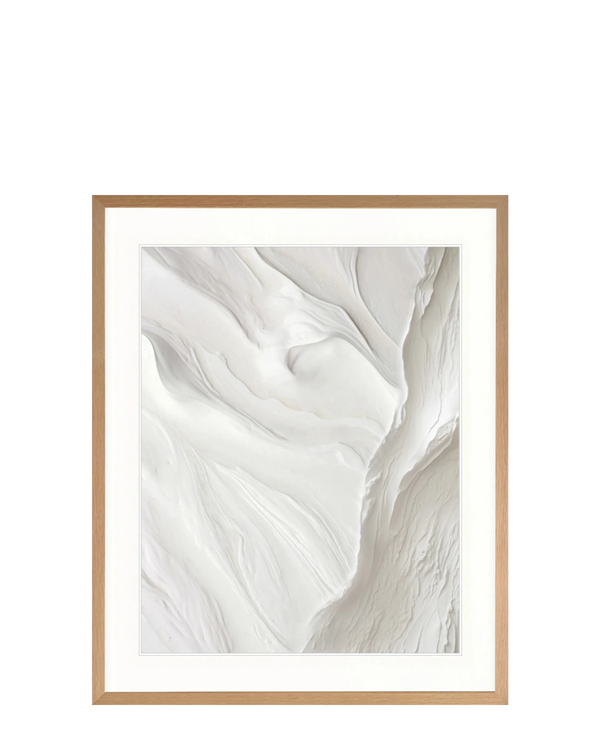 Suri I Print 100cm x 140cm Whitewash Oak Frame