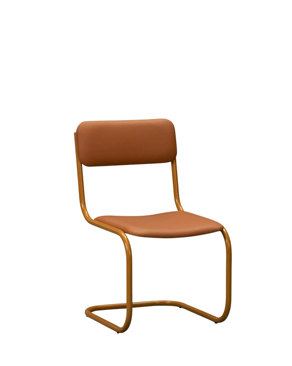 Nell Dining Chair - Caramel Leather / Ochre