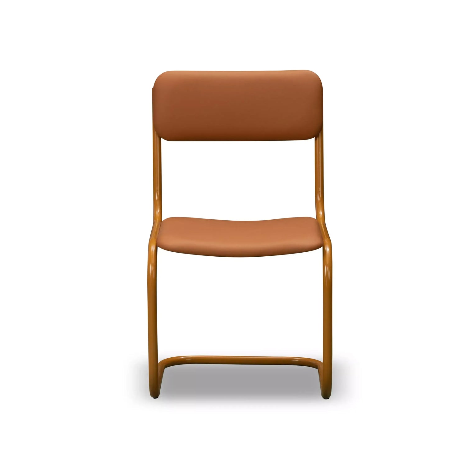 Nell Dining Chair - Caramel Leather / Ochre