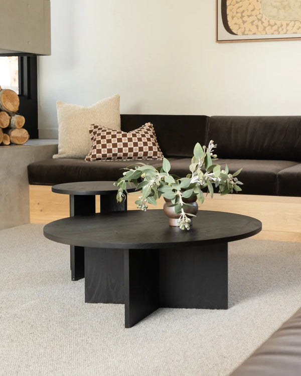 Edge Round Coffee Table - Black