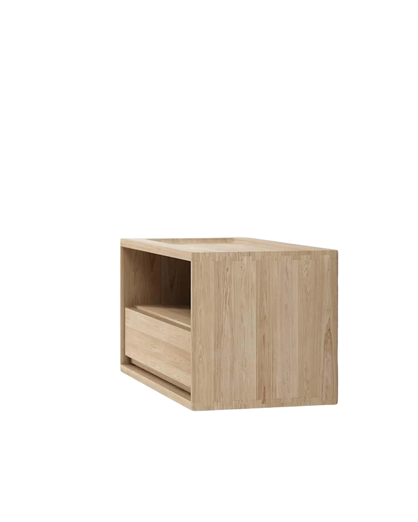 Circa Hanging Bedside Table Right - Oak