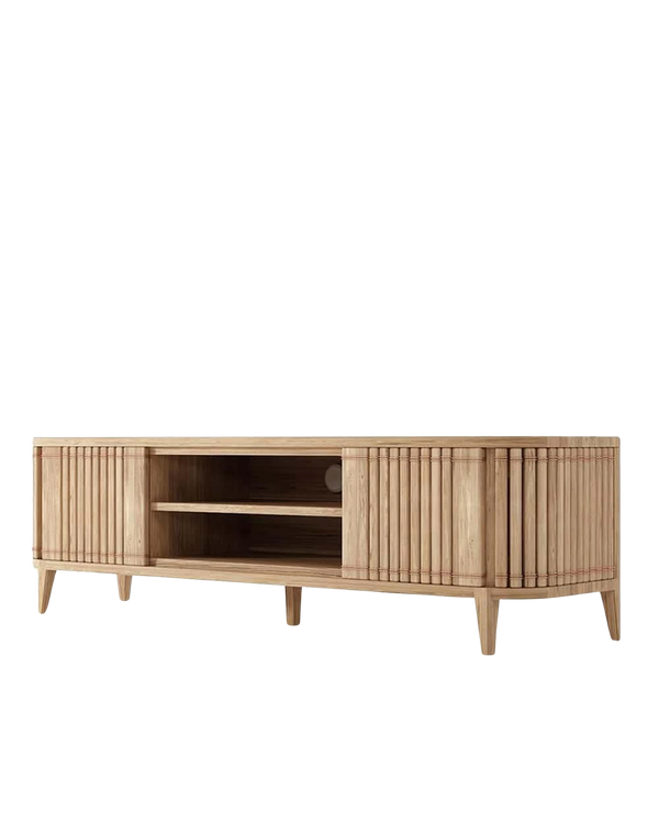 Koppar Media Cabinet 2 Dr Rmv Shelf Patina Oak