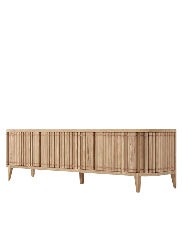 Koppar Media Cabinet W 3 Dr Patina Oak