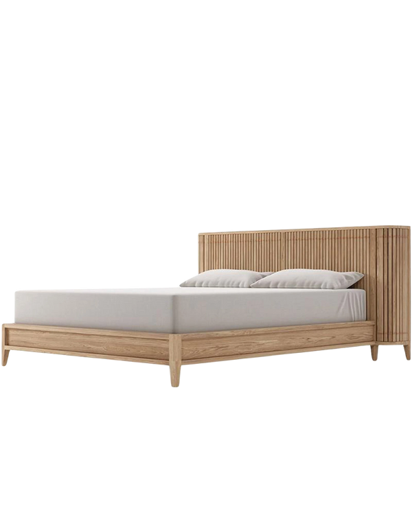 Koppar King Bed - Patina Oak