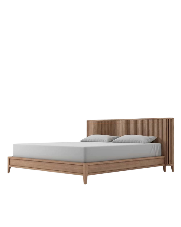 Koppar King Bed without Storage - Teak