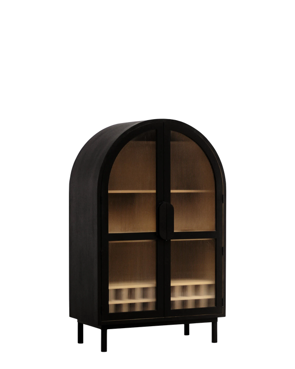 Vault Bar Cabinet - Frosted Glass