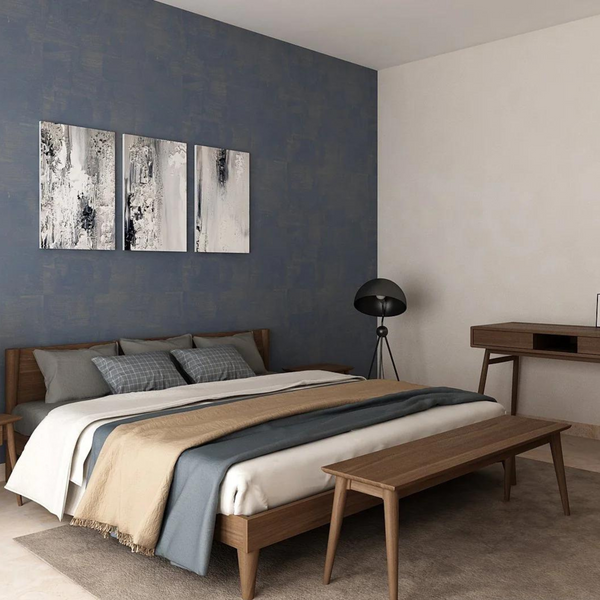 Vintage Queen Bed - Teak