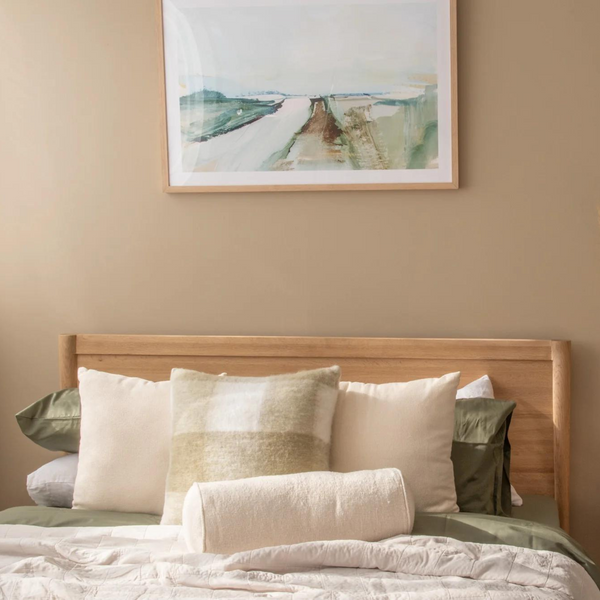 Vintage Double Bed - Oak