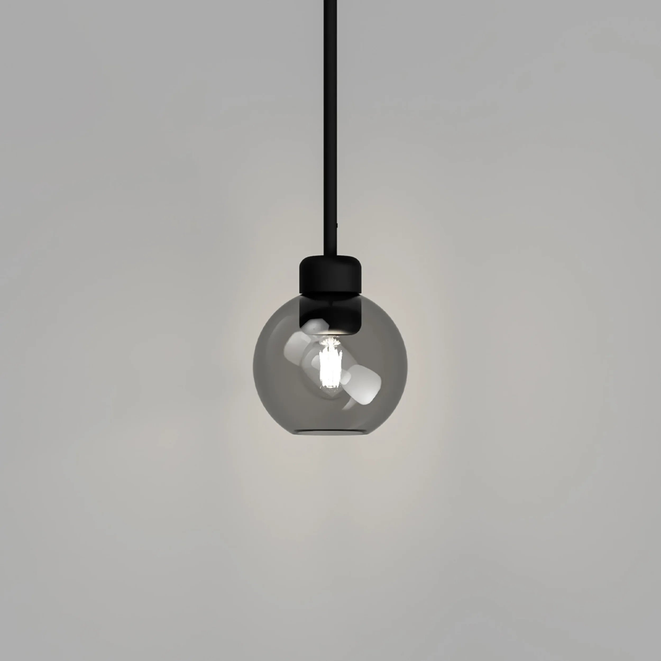 Buy Parlour Lite Sphere Pendant Black/Smoke