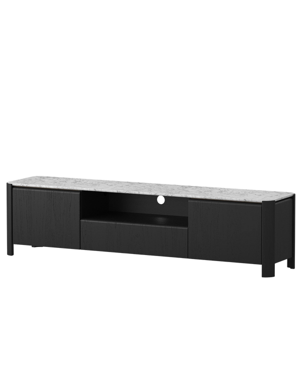Orla Entertainment Unit 200cm - Black