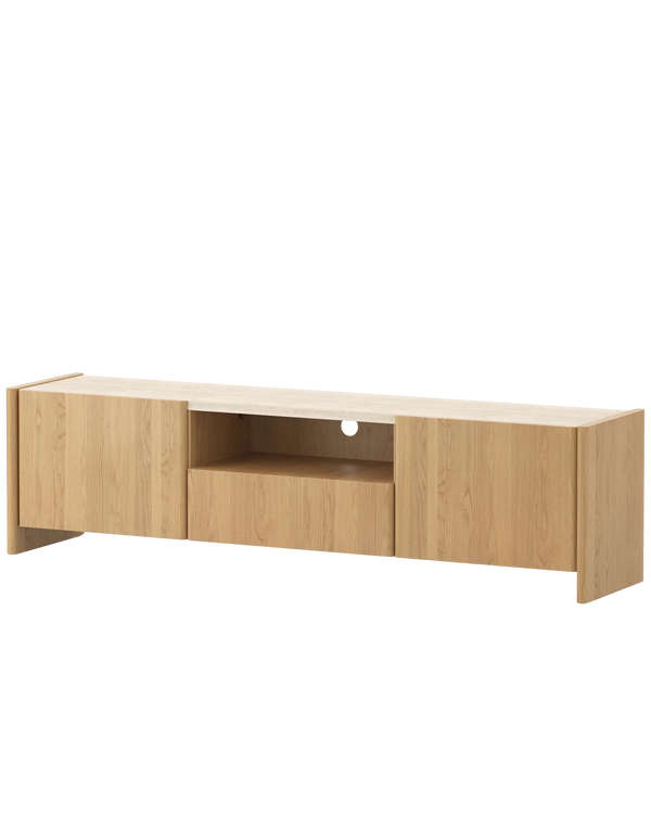 Stella Entertainment Unit 200cm - Oak/Travertine