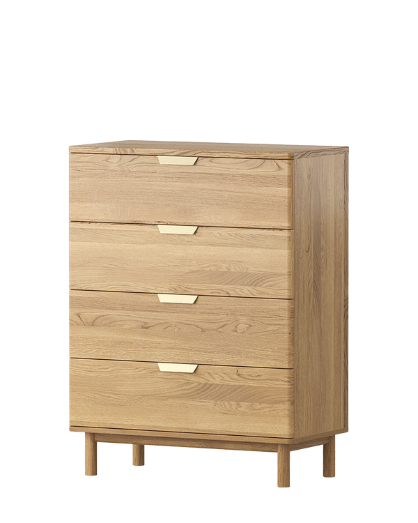 Jaya Four Drawer Chest - Oak