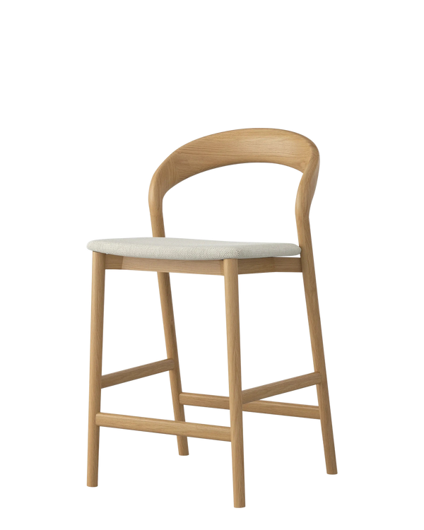 Tempo Bar Stool - Oak/Grey