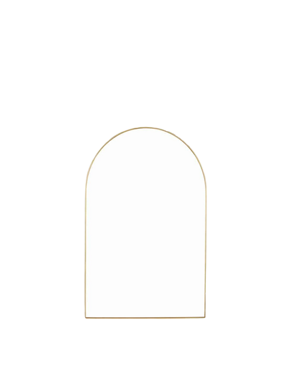 Bjorn Arch Mirror 55cm x 85cm - Brass