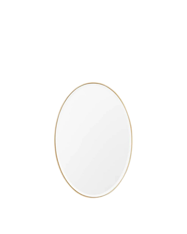 Lolita Oval Mirror 90cm x 135cm - Brass