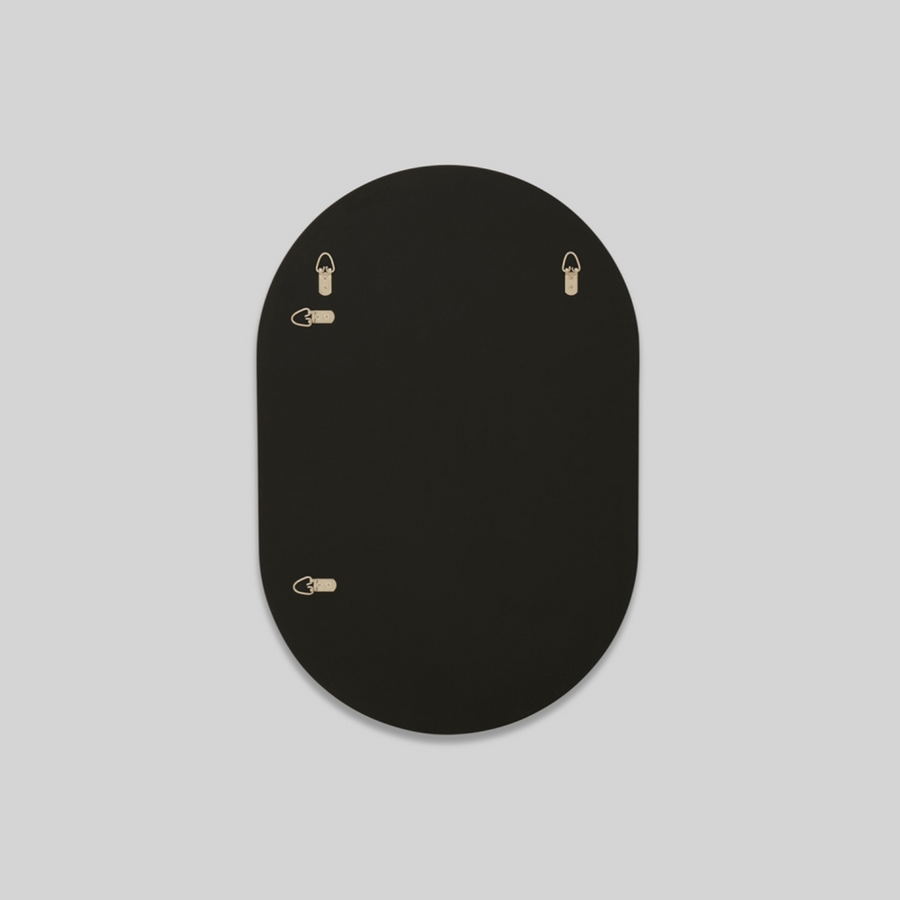 Bjorn Oval Mirror - Black 80cm x 120cm