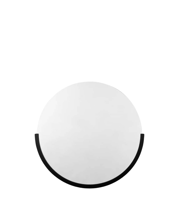 Dawn Round Mirror - Black Medium