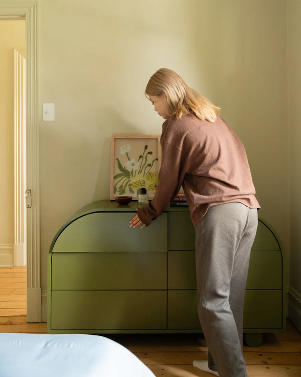 Muse 6 Drawer Chest - Olive