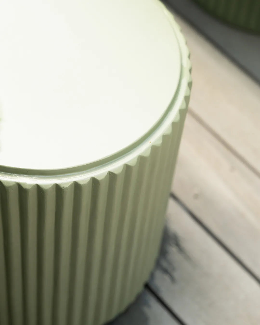 Nova Outdoor Side Table - Green Concrete