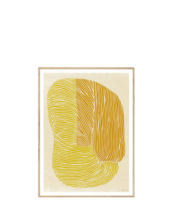 Yellow Reef Print 50Cm x 70Cm