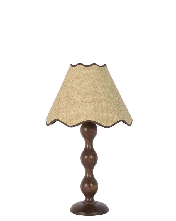 Evie Table Lamp - Walnut