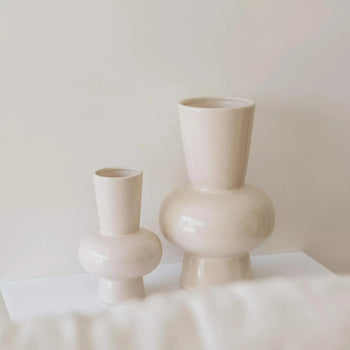 Iris Vase Small - Neutral