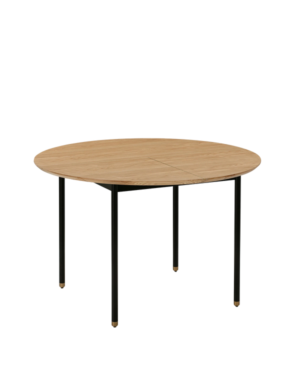Harbour Round Dining Table - Oak / Black