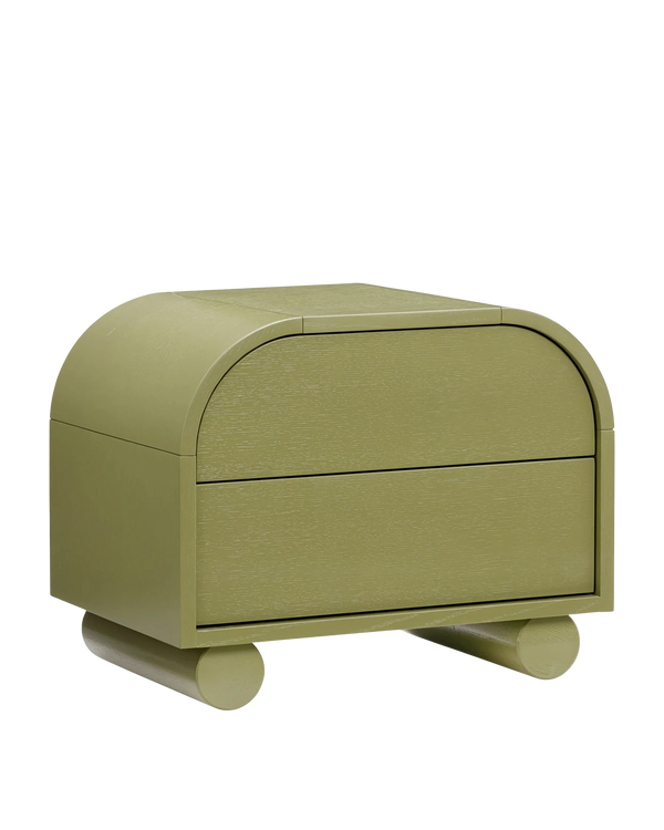Muse Bedside Table - Olive
