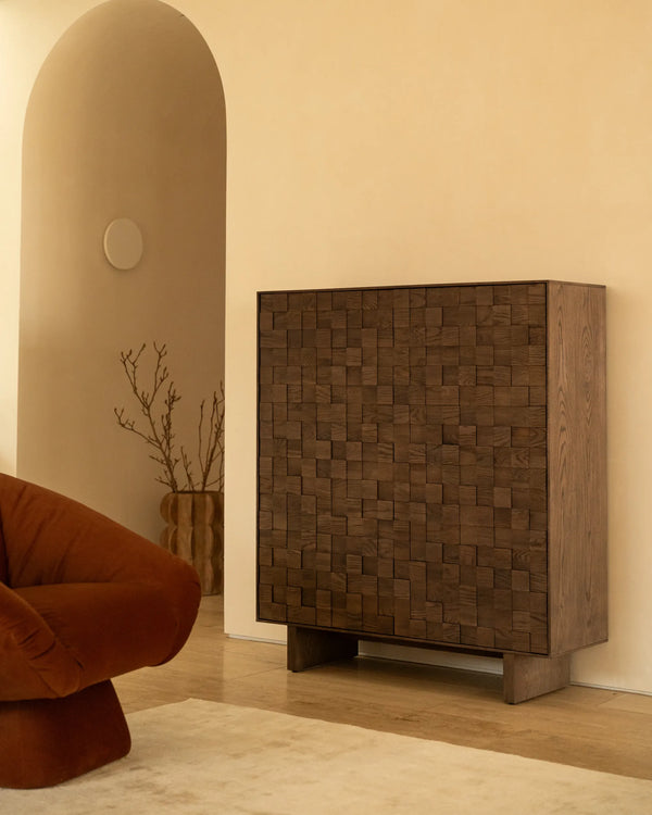 Ridge Bar Cabinet - Earthen Oak