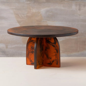 Flow Resin Cake Stand - Earth