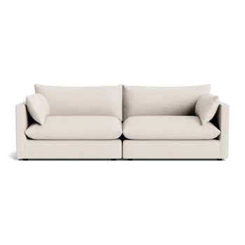 Sidney Slipcover 3 Seater Sofa - Silex Off White