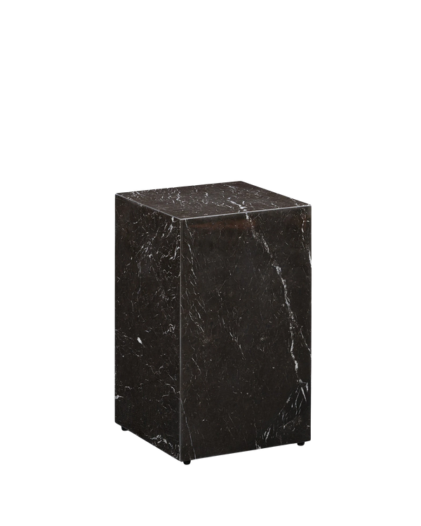 Stage Marble Side Table Tall - Black Marble