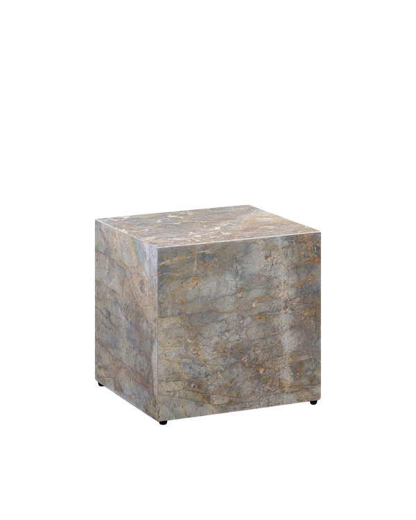 Stage Marble Side Table Low - Earth Marble
