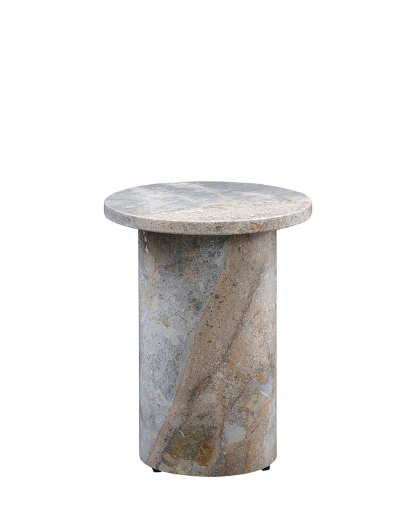 Curve Marble Side Table - Earth Marble