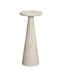 Brooks Tall Side Table - Desert Rose Marble
